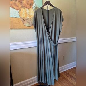 Old Navy Army Green Wrap Dress- XXL